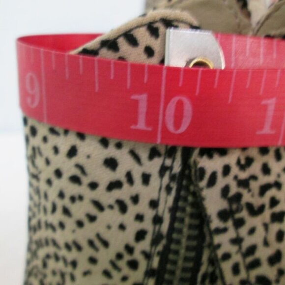 NWOB Mia Tracee Cheeta Print Block Heel Zip Up Ankle Booties-6W - Picture 13 of 14